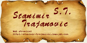 Stanimir Trajanović vizit kartica